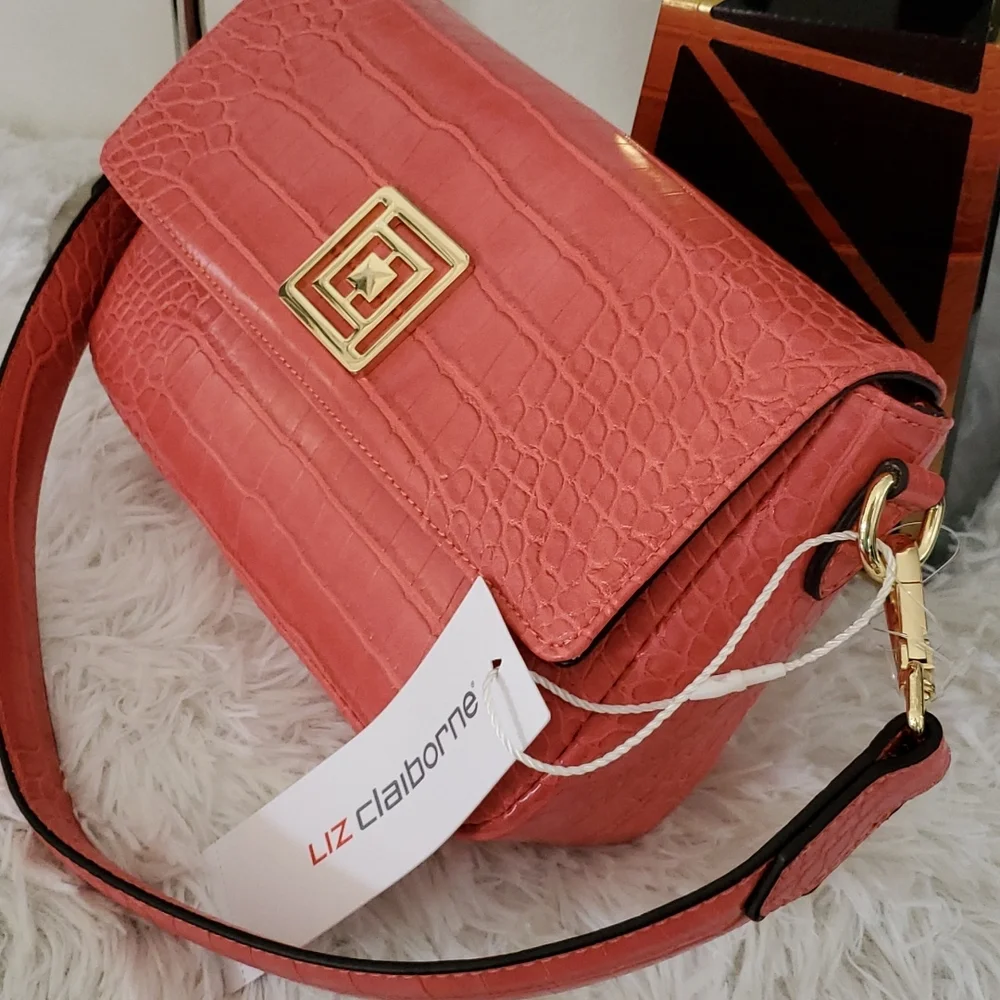 Liz Claiborne Keates Flap Shoulder Bag New w Tag